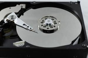 Disk drive inside of hard disk photo