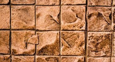 Textura de la superficie del suelo de baldosas pesadas al aire libre foto