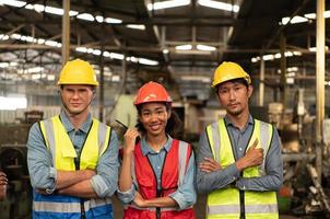 The foreign chief engineer came to inspect the old mechanical factory photo