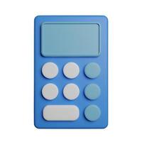 calculadora o cálculo financiero icono 3d foto de alta calidad