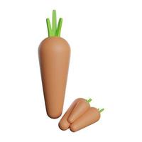 a lot holding a carrot 3d icon photo high quality