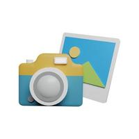 Camera digital photography 3d icon photo high quality