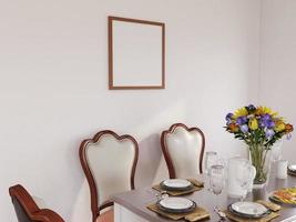 Frame Mockup in the Dining Room photo