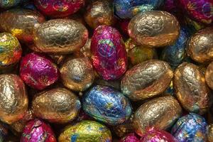 Chocolate Easter eggs photo