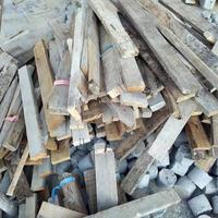 A pile of scrap materials at a construction site. photo