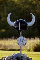 Old Viking Helmet Hecla Island Manitoba Canada photo