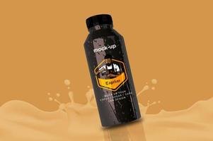 Ice Coffee Bottle Mockup photo