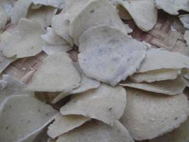 raw chips, typical Javanese food photo