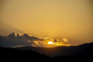 Colorful sky concept background beautiful and breathtaking sunset with twilight colored sky and clouds. photo