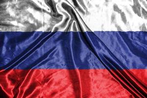 russia cloth flag Satin Flag Waving Fabric Texture of the Flag photo