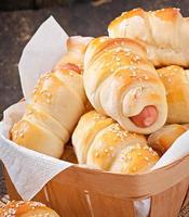 sausage in the dough photo