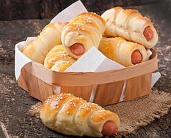 sausage in the dough photo