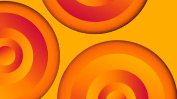 Circles geometry gradient background with yellow and orange color combination. Presentation background design. Suitable for presentation, poster, wallpaper, personal website, UI and UX experiences. photo