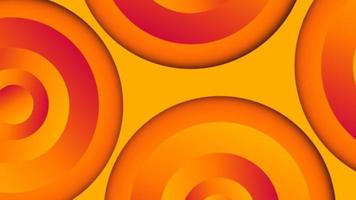 Circles geometry gradient background with yellow and orange color combination. Presentation background design. Suitable for presentation, poster, wallpaper, personal website, UI and UX experiences. photo