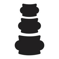 ilustración de vector de columna vertebral en un fondo. símbolos de calidad premium. iconos vectoriales para concepto y diseño gráfico.