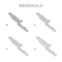 Bengkulu province map vector