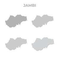 Jambi province map vector