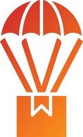 Parachute Delivery Icon Style vector