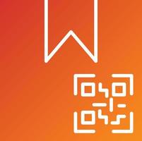 Package QR Code Icon Style vector