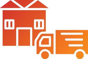 Home Delivery Icon Style vector