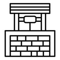 Water Well Icon Style vector