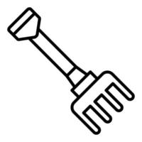 Rake Icon Style vector