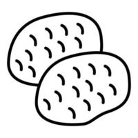 Potatoes Icon Style vector