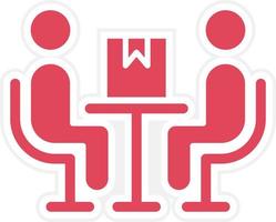 Delivery Discussion Icon Style vector