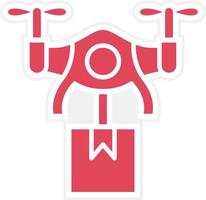 Drone Delivery Icon Style vector