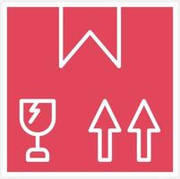 Fragile Icon Style vector