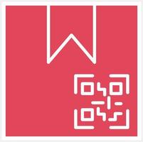 Package QR Code Icon Style vector