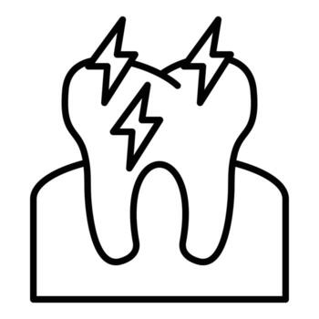 Toothache Icon Style vector