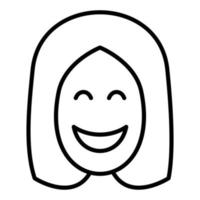 Smiling Women Icon Style vector