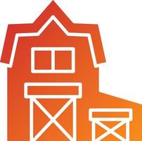 Barn Icon Style vector