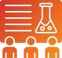 Chemistry Seminar Icon Style vector