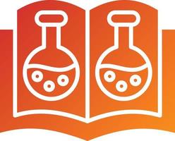 Chemistry Open Book Icon Style vector