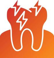 Toothache Icon Style vector