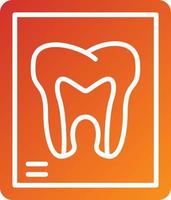 Tooth Xray Icon Style vector