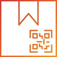 Package QR Code Icon Style vector