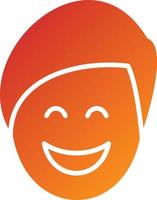 Smiling Man Icon Style vector