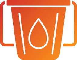 Water Bucket Icon Style vector