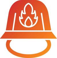 Firefighter Helmet Icon Style vector