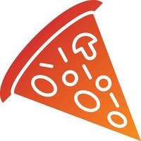 estilo de icono de rebanada de pizza vector