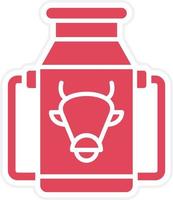 Milk Tank Icon Style vector