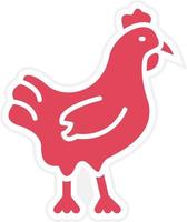 Chicken Icon Style vector