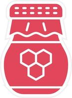 Honey Jar Icon Style vector