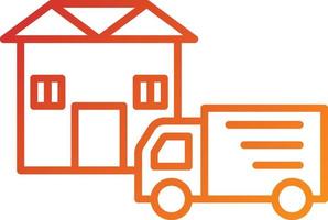 Home Delivery Icon Style vector