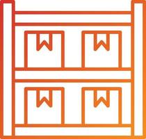 Package Shelves Icon Style vector