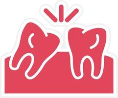 Wisdom Tooth Icon Style vector