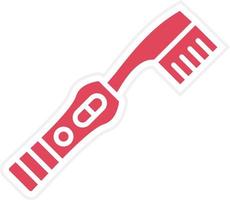 estilo de icono de cepillo de dientes eléctrico vector